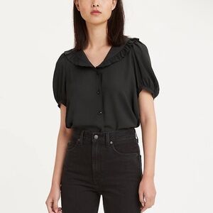 Levi’s Black Collared Blouse